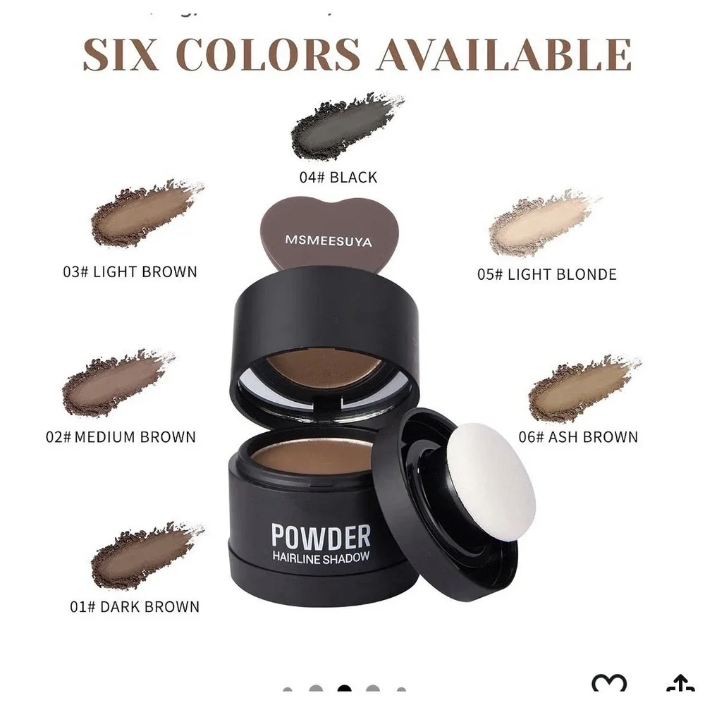 MSMEESUYA Hairline Shadow Powder For Hair #5 Light Brown Root Touch Up Cover NEW